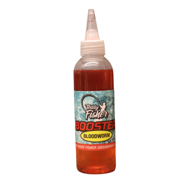 Bloodworm Booster Bloodworm Booster – Natural, meaty liquid fishing attractant in 150ml bottle. PVA-safe and perfect for coarse and carp bait enhancement.