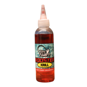 Krill Booster – Marine-based liquid fishing attractant with natural krill scent. PVA-safe and ideal for carp and coarse bait applications.