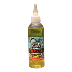 Pineapple Booster – Bright, fruity liquid attractant in a 250ml bottle. PVA-safe and ideal for enhancing bait in carp and coarse fishing.