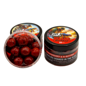 Strawberry & N-Butyric Glug Hookbaits 15x20mm