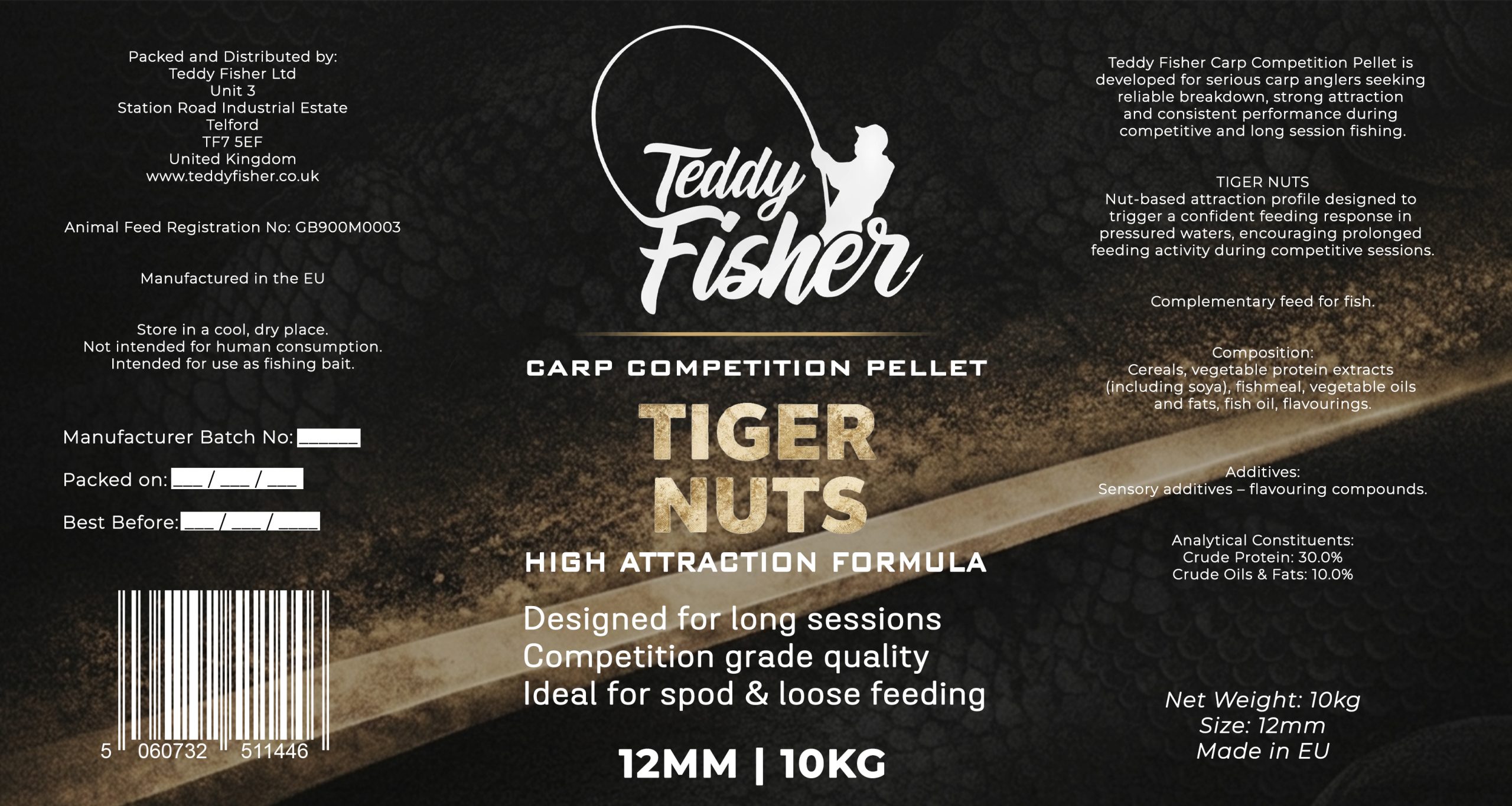 Tiger Nuts Competition Pellets 12mm (Pre-Order)